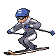 Skier trainer battle sprite