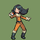 Ace Trainer Snow Female battle sprite from Pokémon Platinum