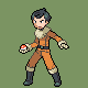 Ace Trainer Snow Male battle sprite from Pokémon Platinum