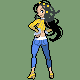 Arcade Star battle sprite from Pokémon Platinum