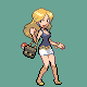 Beauty battle sprite from Pokémon Platinum