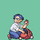 Collector battle sprite from Pokémon Platinum