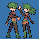 Double Team battle sprite from Pokémon Platinum