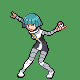 Galactic Grunt Female battle sprite from Pokémon Platinum