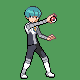 Galactic Grunt Male battle sprite from Pokémon Platinum