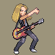 Guitarist battle sprite from Pokémon Platinum