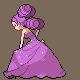 Leader Fantina battle sprite from Pokémon Platinum