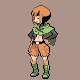 Leader Gardenia battle sprite from Pokémon Platinum