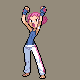 Leader Maylene battle sprite from Pokémon Platinum