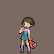 School Kid Female battle sprite from Pokémon Platinum