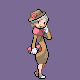 Socialite battle sprite from Pokémon Platinum