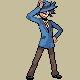 Trainer Riley battle sprite from Pokémon Platinum