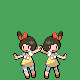 Twins battle sprite from Pokémon Platinum