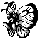 Butterfree Red and Blue sprite