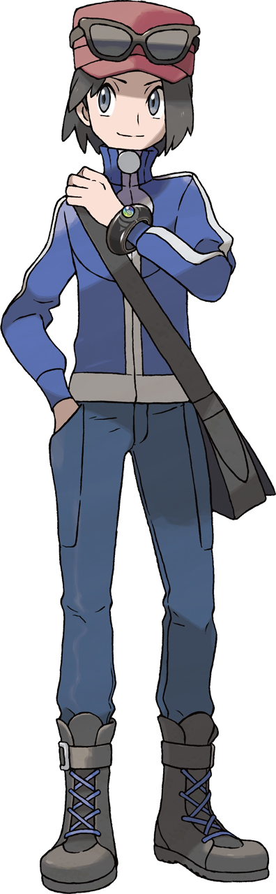 Pokemon X and Y artwork of Calem.