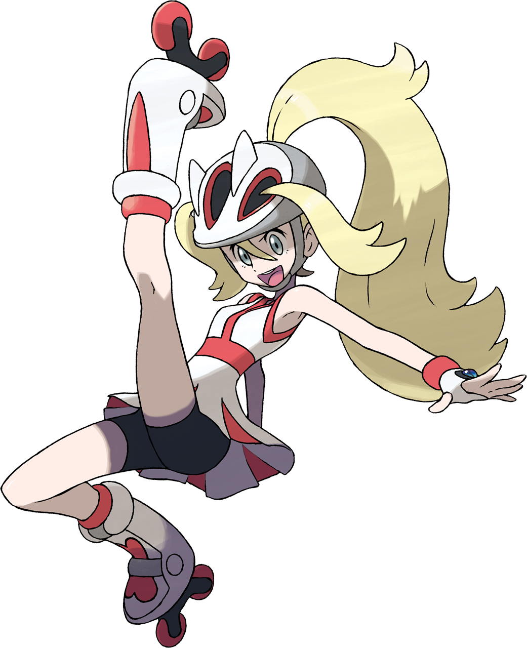 Pokemon X and Y trainer artwork of Korrina.