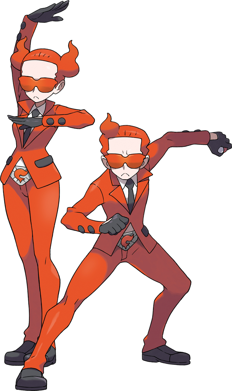Pokemon X and Y artwork of Team Flare Grunts.