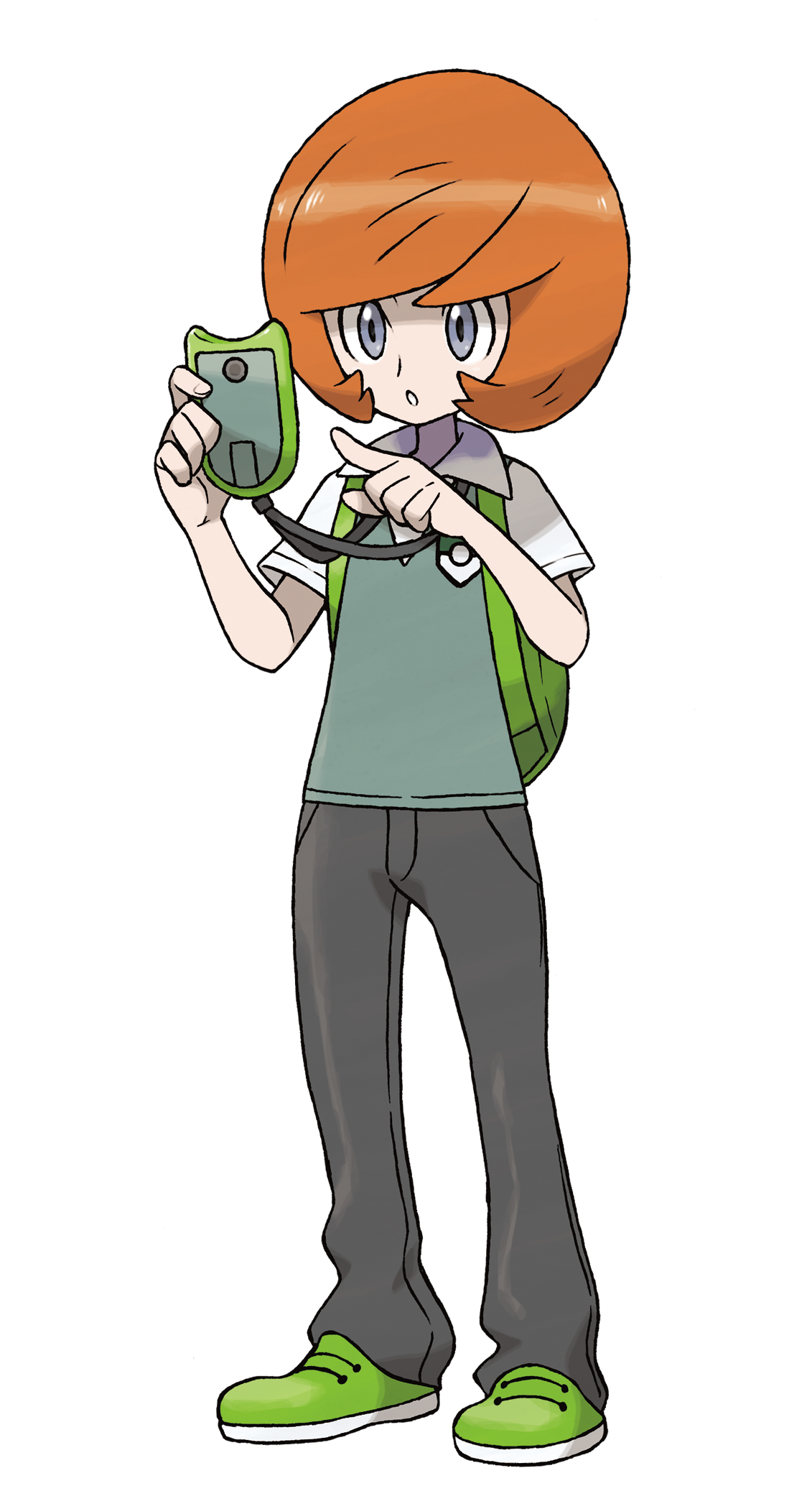 Pokemon X and Y artwork of Trevor.
