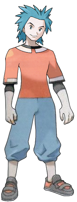 Official Pokemon Ruby and Sapphire artwork of Brawly.
