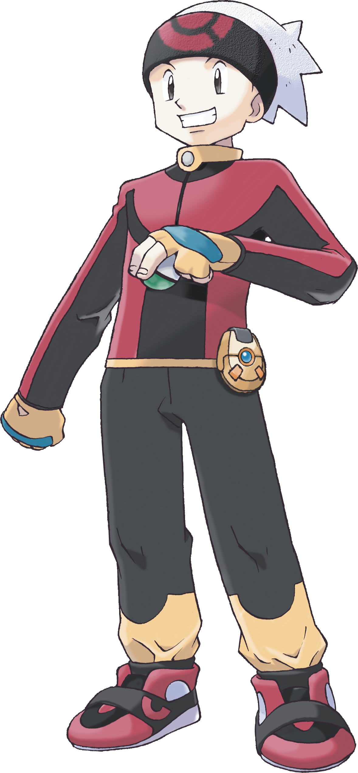 Official Pokemon Ruby and Sapphire artwork of Brendan.