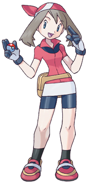 Official Pokemon Ruby and Sapphire artwork of May.